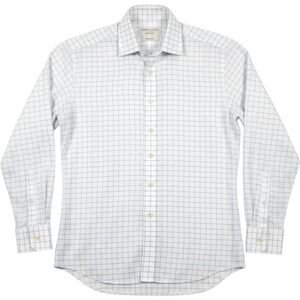 Charles Tyrwhitt Dress Shirt Men 16/36 White Windowpane Check Cotton